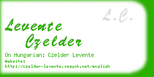 levente czelder business card